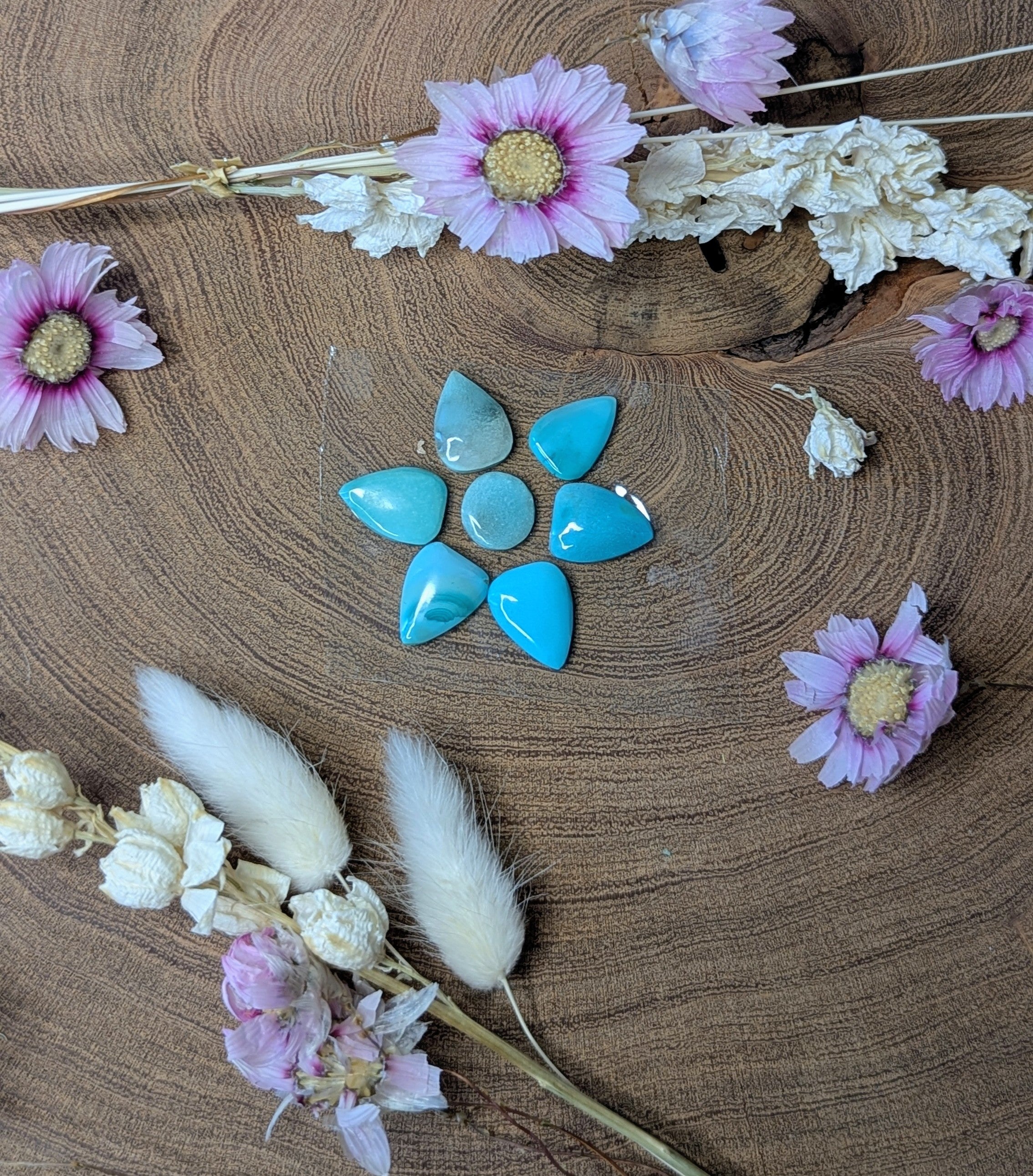 Mixed Turquoise Flower Set 3