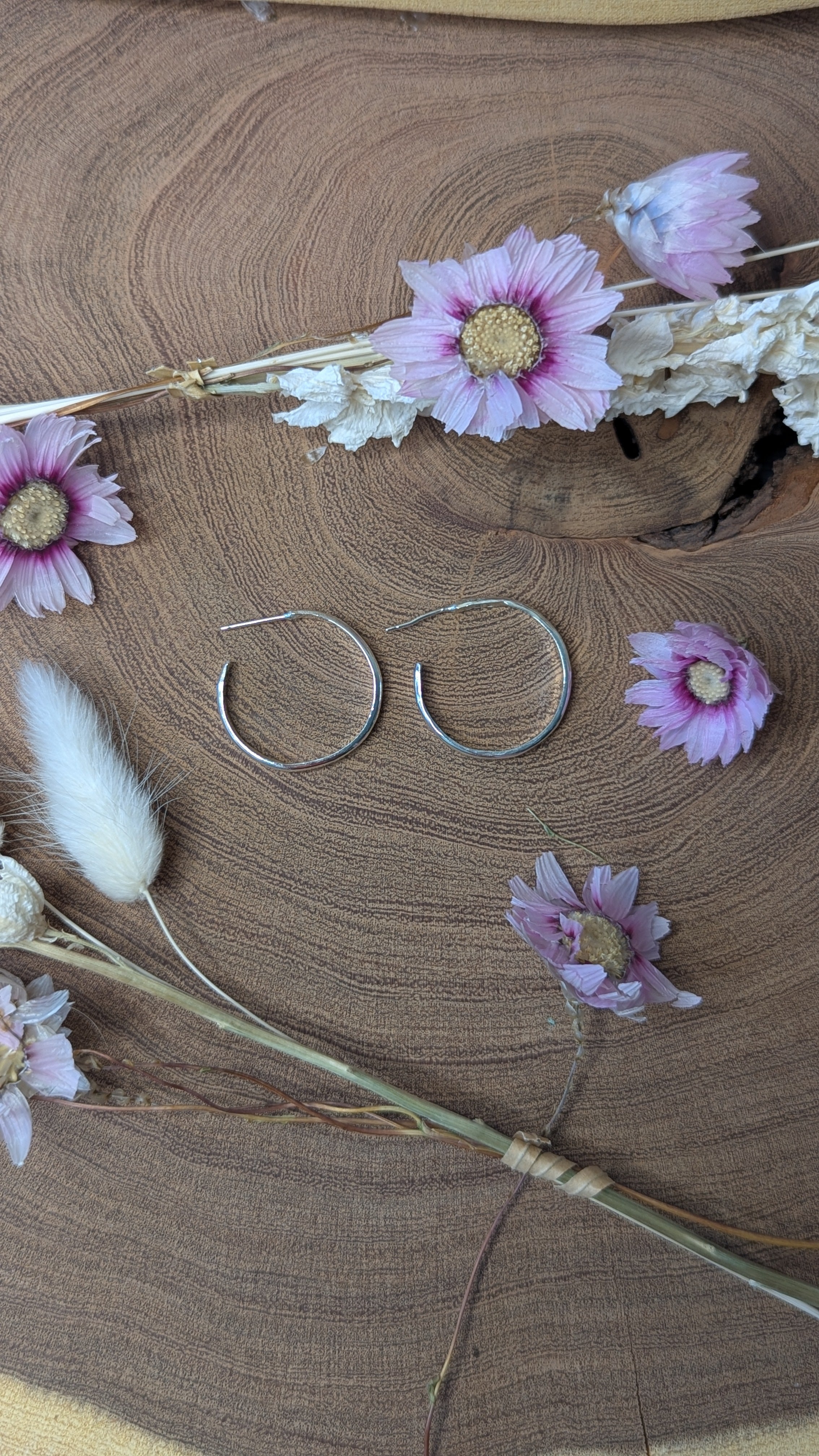 Silver Essential Hoops