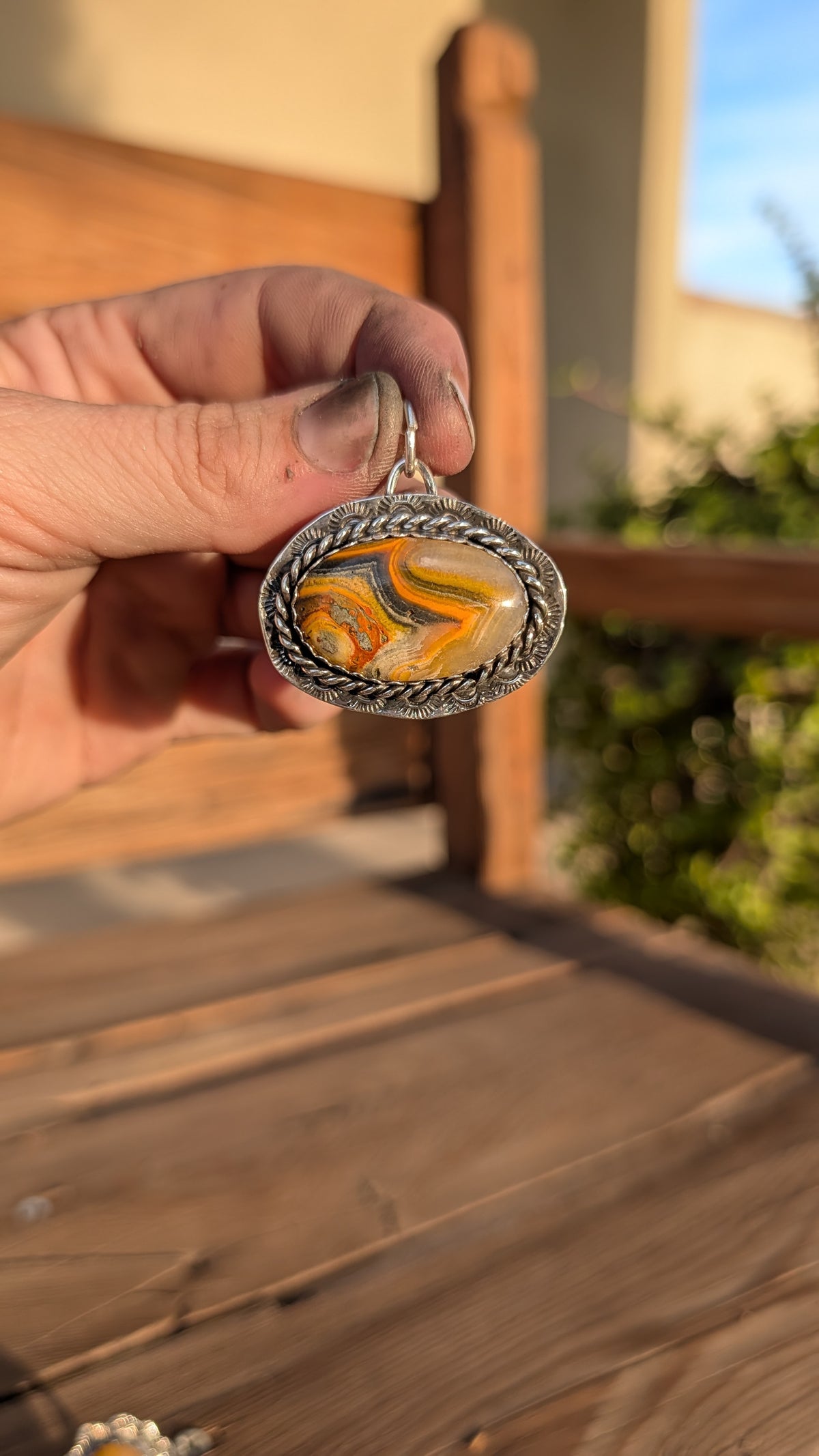 The Outlaw Jasper Pendant 🥃🐝