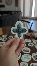 The Turquoise Cross Sticker