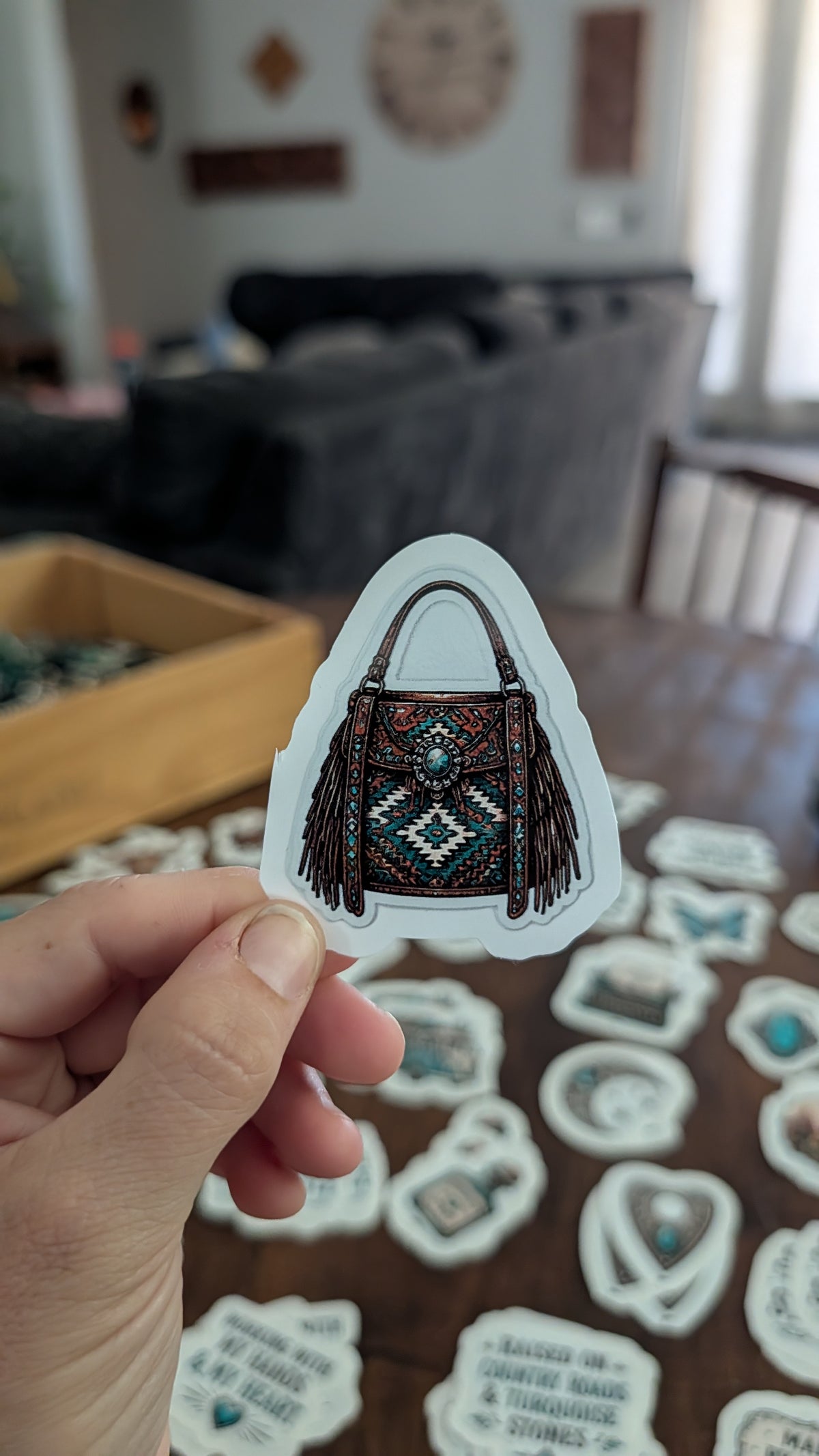 The Western Purse Sticker