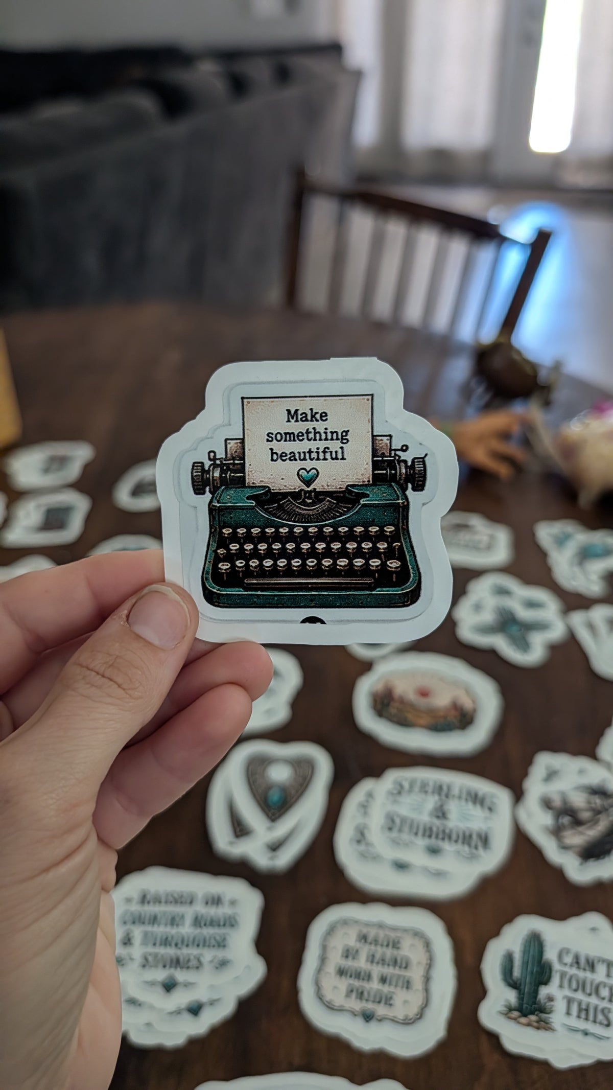 The Beautiful Typewriter Sticker