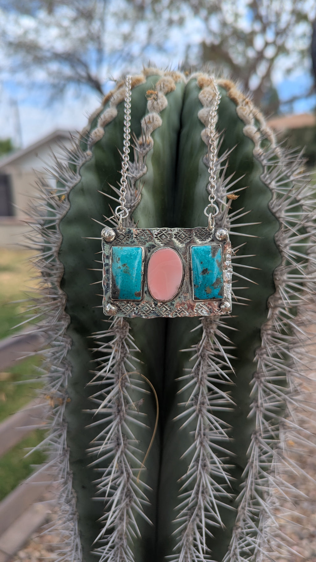 Desert Rose Window Necklace