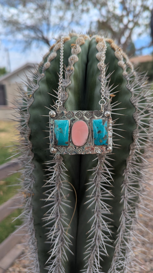 Desert Rose Window Necklace