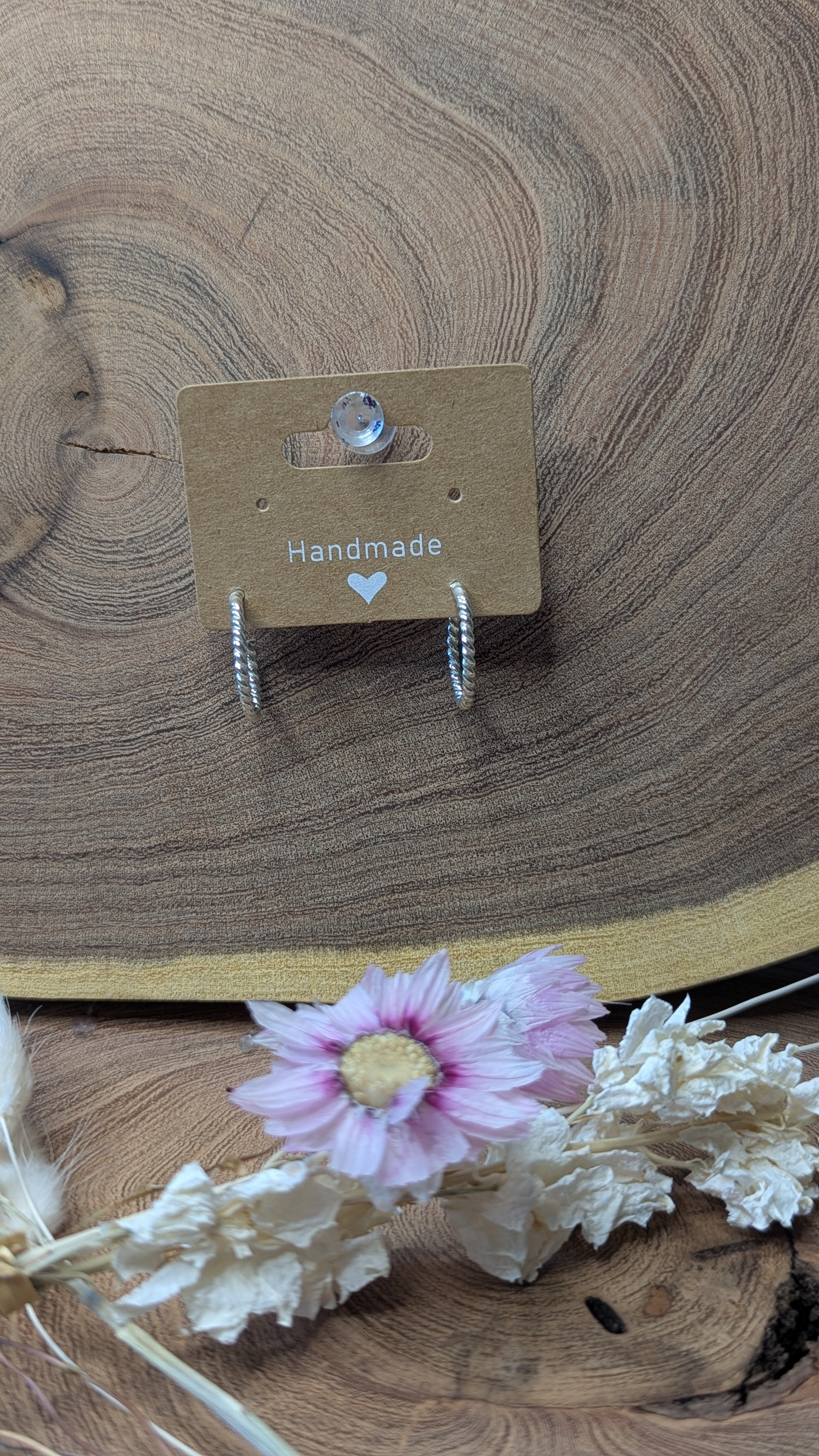 ✨ Classic Twisted Silver Hoops ✨ Small