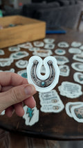 The Turquoise Horseshoe Sticker
