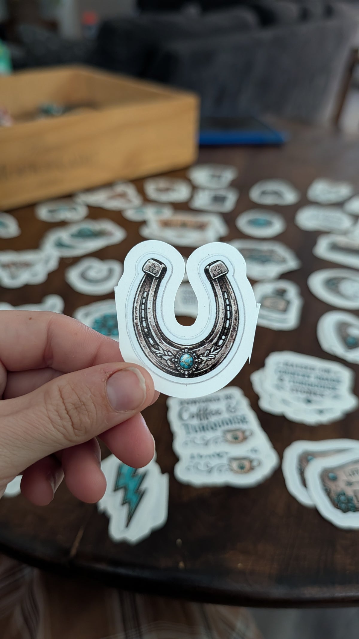 The Turquoise Horseshoe Sticker