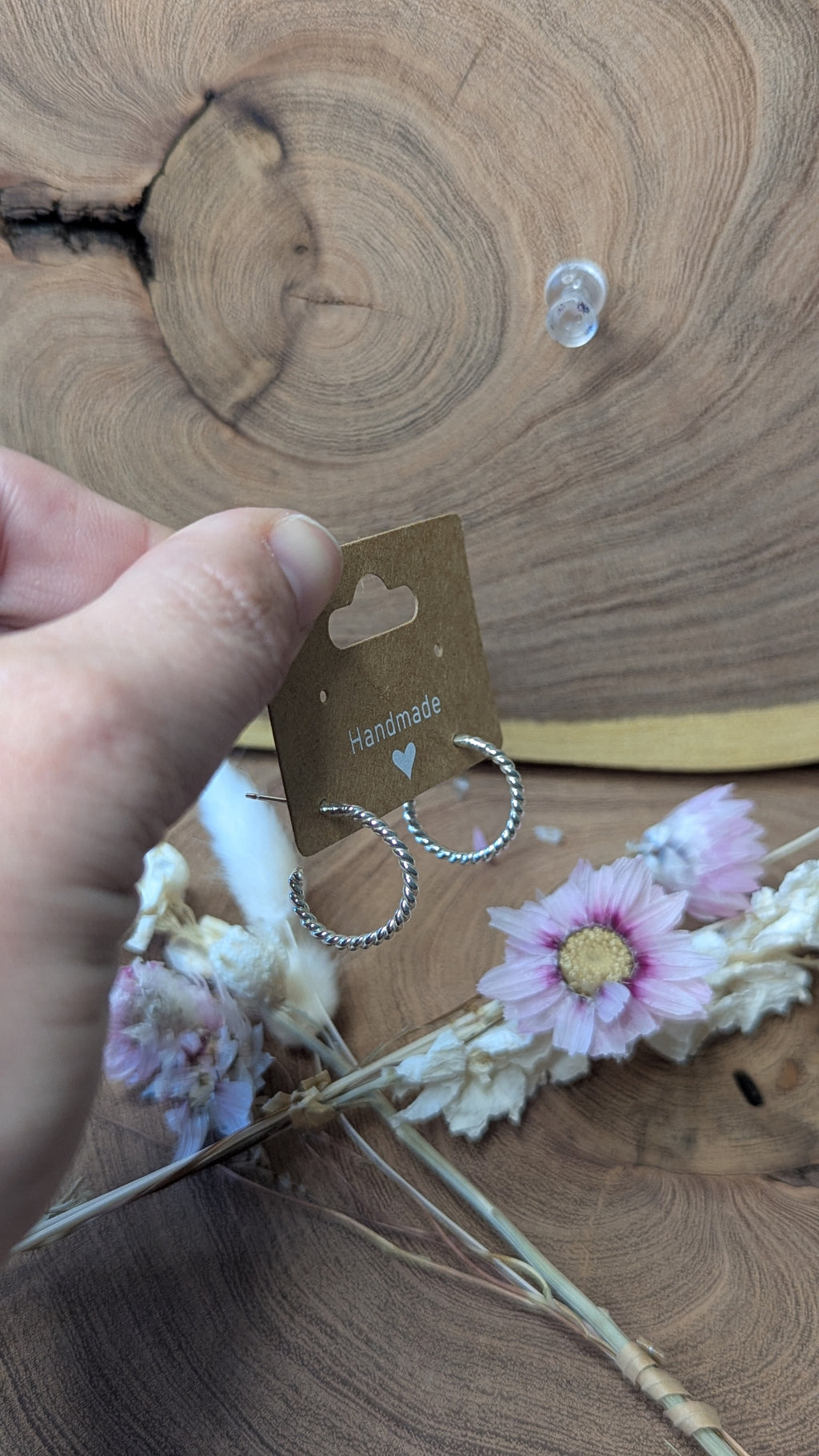 ✨ Classic Twisted Silver Hoops ✨ Small