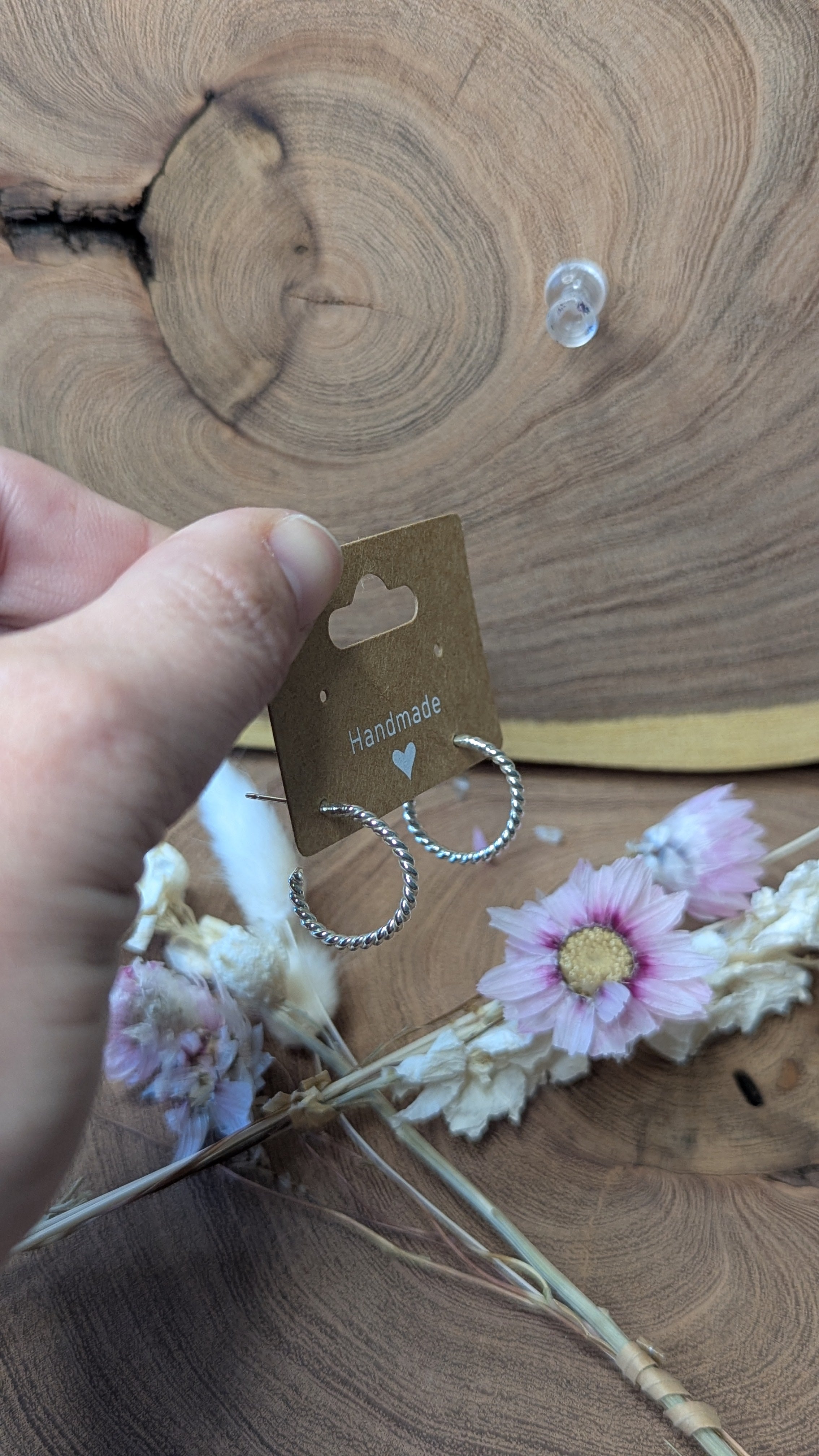 ✨ Classic Twisted Silver Hoops ✨ Small
