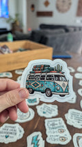 The Turquoise Bus Sticker