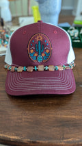 Rosewood & Turquoise Hat Band