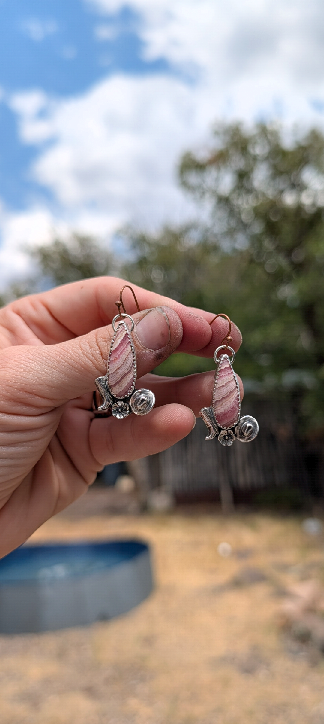 The Cowboy Blush Earrings