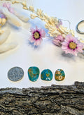 ✨ Goldweb Turquoise Cabochons – Bold Matrix, Big Presence Set 3✨
