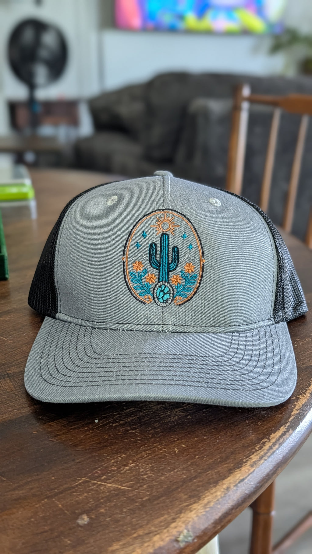 TC Stone & Silver Trucker Hats- grey and black