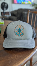 TC Stone & Silver Trucker Hats- grey and black