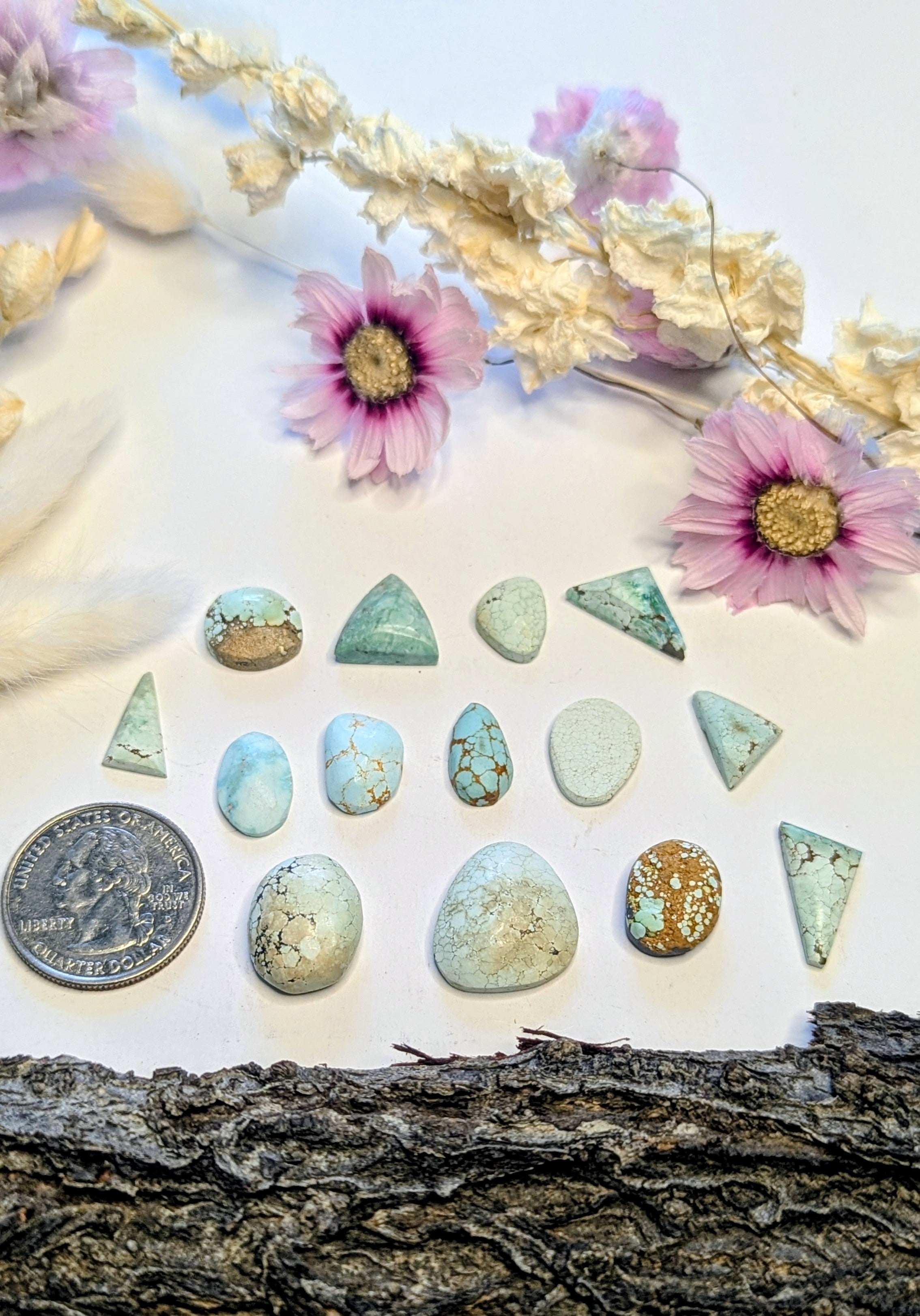 ✨ #8 Turquoise Cabochons – Collector Grade Beauty Set 6✨