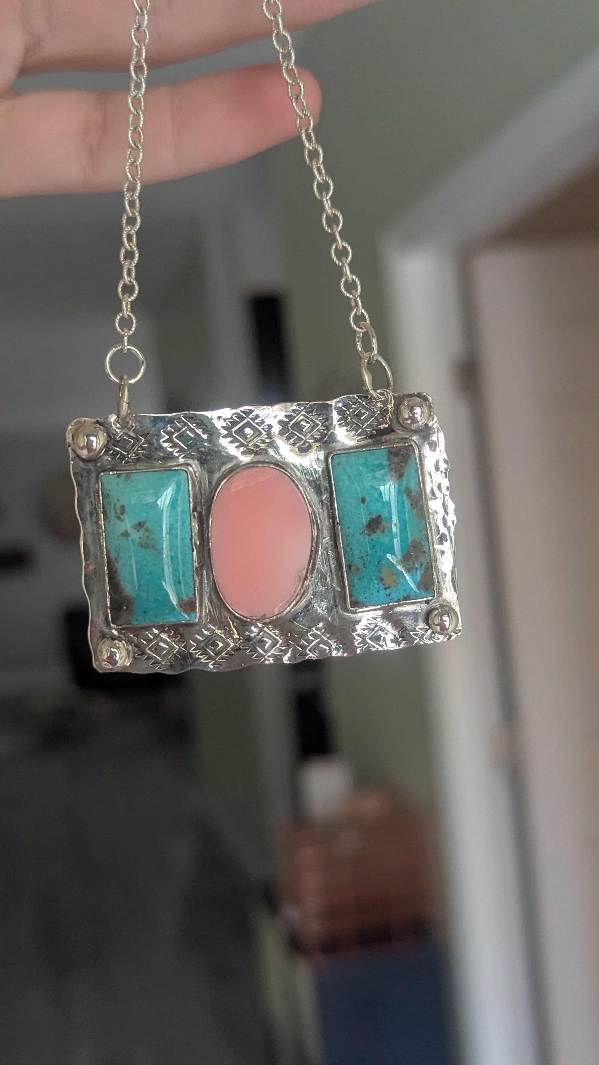 Desert Rose Window Necklace