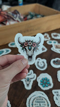 The Turquoise Skull Sticker